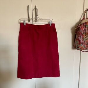 Faux suede pencil skirt